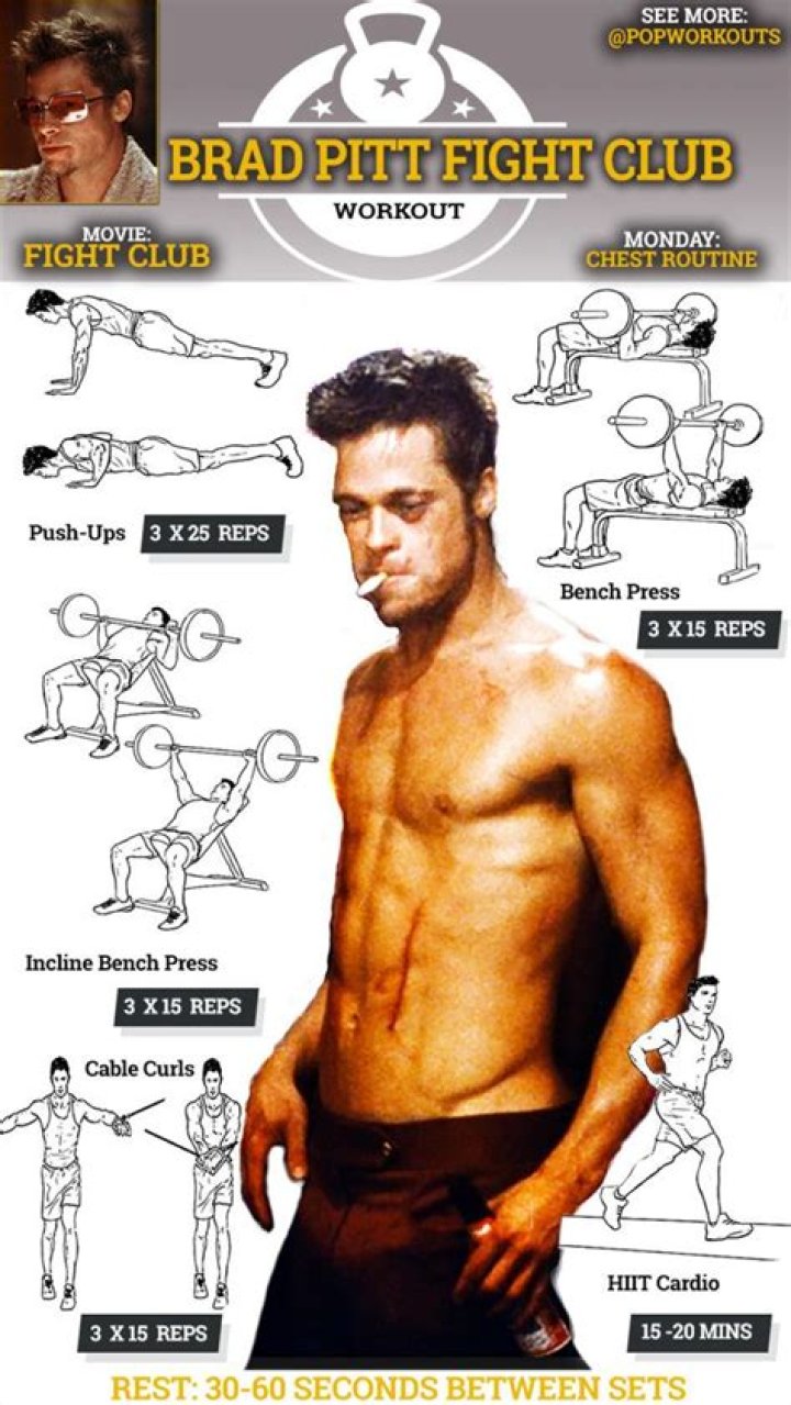 Brad Pitt Fight Club Workout